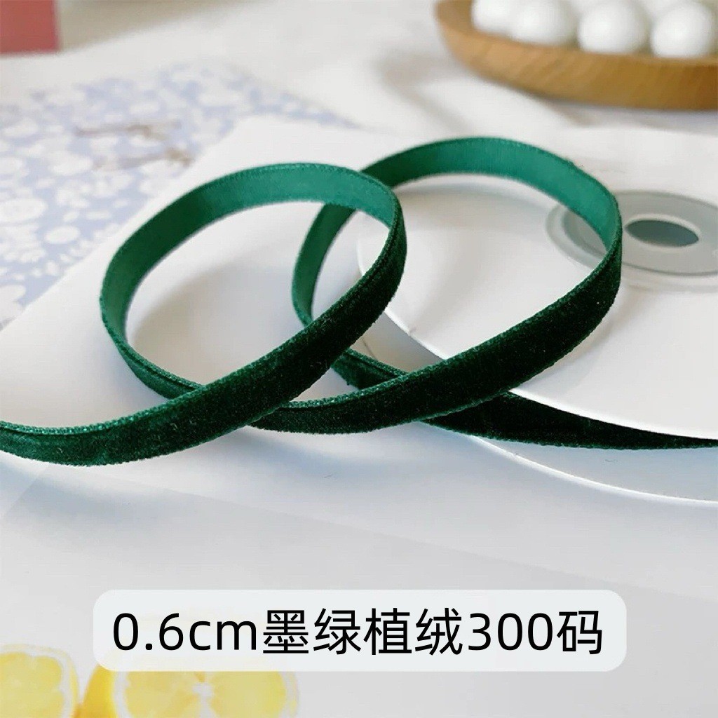 Gran bandeja de un solo lado de cinta de terciopelo cinta de terciopelo para el cabello arco DIY flores regalos accesorios de ropa