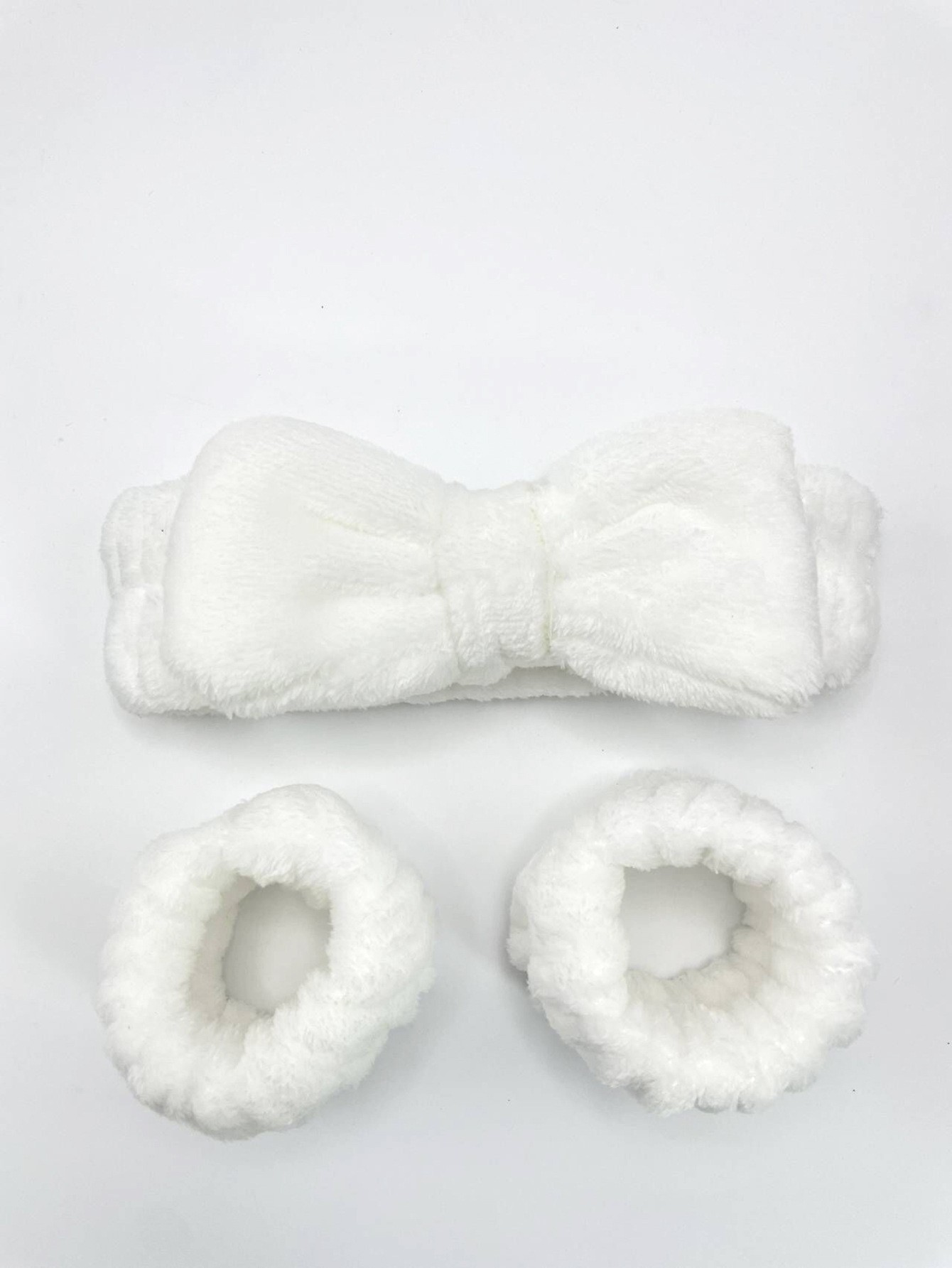 Lavado de cara de felpa, muñequera, lavado, manga a prueba de humedad, artefacto, franela para niñas al por mayor, fuerte absorción de agua, lazo para el cabello de muñeca simple