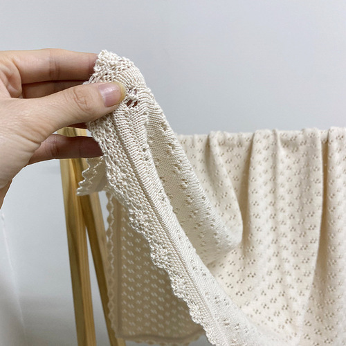  Spring Summer Autumn New Children's Blanket 100% Cotton Fringe Knitted Blanket Infant Toddler Blanket Air Conditioning Cover Blanket