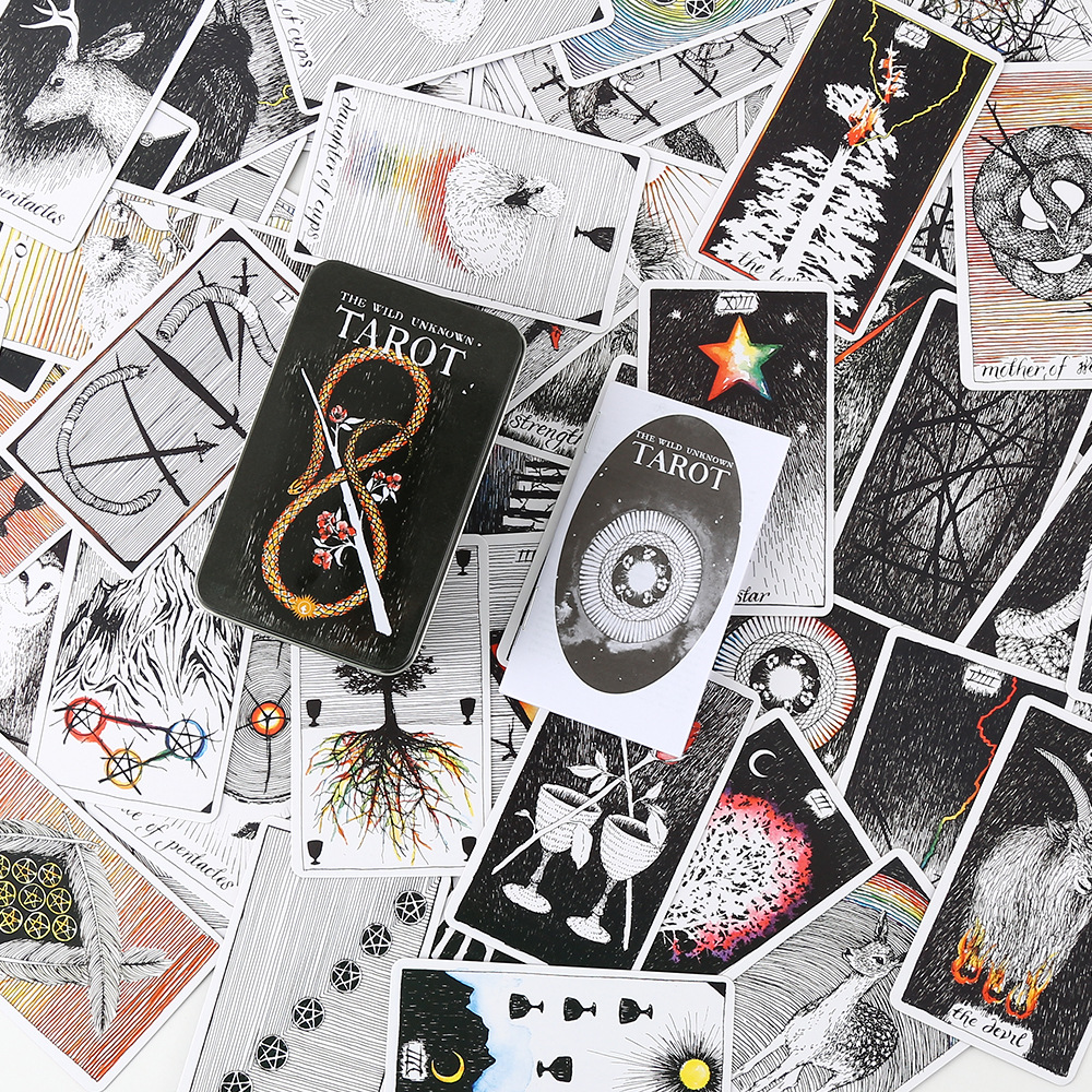 Iron Box 铁盒塔罗牌 Neon Moon Tarot Decks 霓虹月亮 游戏卡牌阿里巴巴