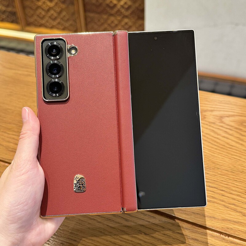 サムスンハートワールドw25携帯電話ケース磁気中心軸保護w24プレーンレザー電気メッキ軽くて落下防止ハードケースに適しています。|undefined