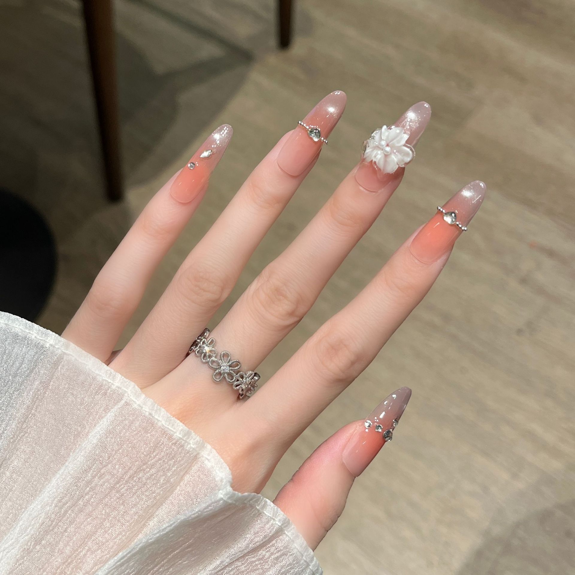 Manual pura manicura ojo de gato para usar uñas nuevas uñas falsas parches de manicura desmontables ins puro deseo de viento