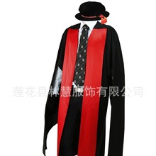 毕业学士服英式硕士纪念袍大学学位服厂家可来图