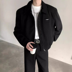 アメリカ式cleanfitショートコート男性秋のデトロイト工装正肩ジャケット美ラードレトロ機関車服