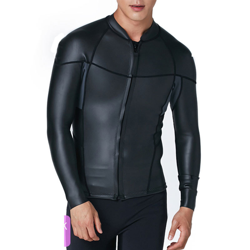 2mm diving suit men's surf jacket split long sleeve top snorkeling warm sunscreen jellyfish suit warm swimming suit 2mm diving suit men's surf jacket split long sleeve top snorkeling warm sunscreen jellyfish suit warm swimming suit
