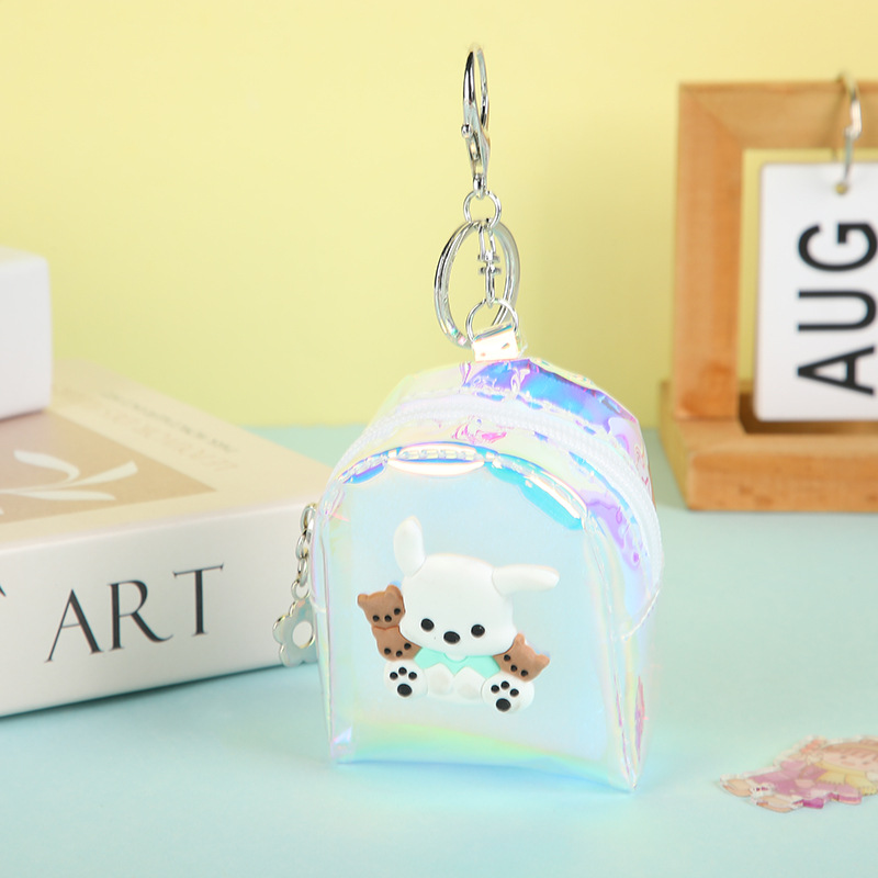 Bolsos para Mujer 2025, Monedero Transparente de Gelatina, Mini Mochila Portátil para Estudiantes, Cartera Pequeña con Dibujos Animados