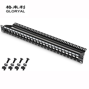 Category 6 Category 5 Network Patch Panel 24 Empty Port Rack Unshielded Module Section Rack