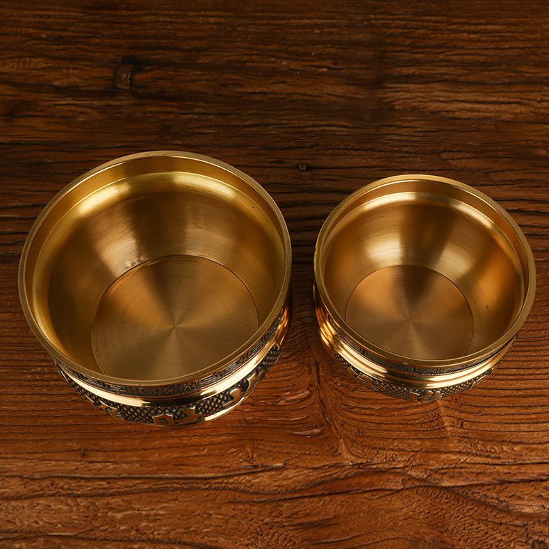 Brass incense burner ornaments home aromatherapy stove Buddhist temple worship incense burner gold furnace incense burner ornaments wholesale