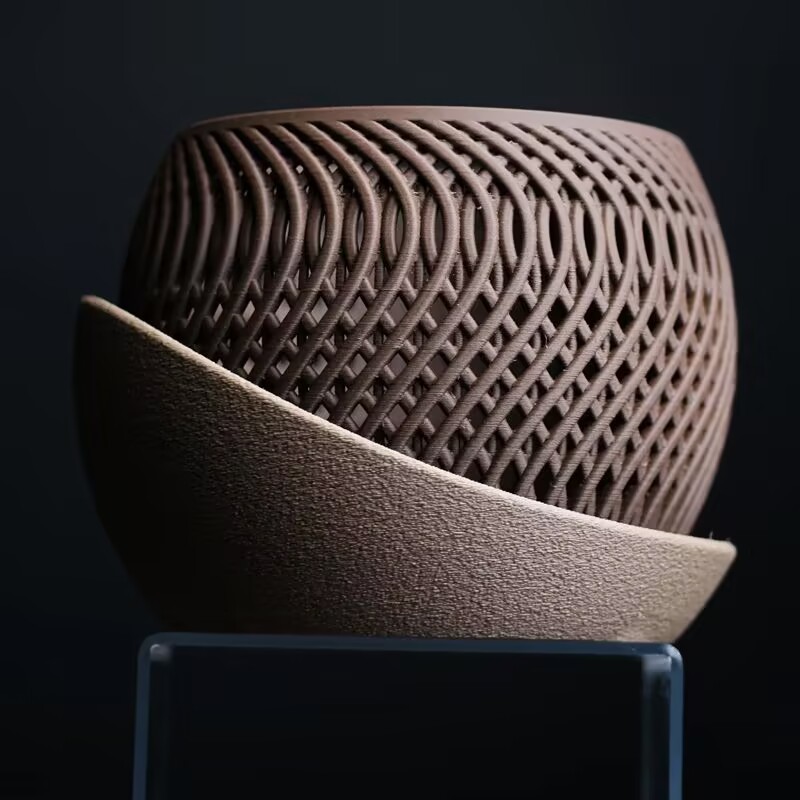 国境を越えた3Dプリント蘭植木鉢、多角形多肉植物植木鉢、モダン、シンプル、文学的、エレガント、バルコニー、見栄えの良い|undefined