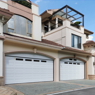 Aluminum Alloy Profile Garage Door with Wood Grain Pattern, Villa Automatic Sensor Flip Door, Fast Curtain Rolling Door, Ready-Made Rolling Shutter Door