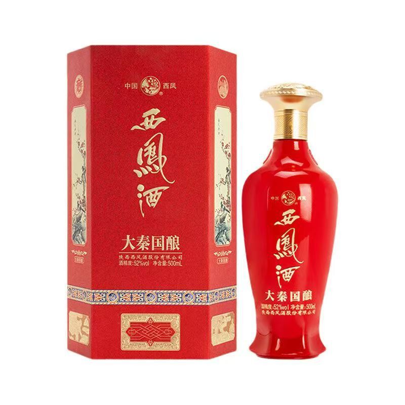 西凤酒大秦国酿52度500ml凤香型纯粮白酒整箱6瓶正品保证批发代发