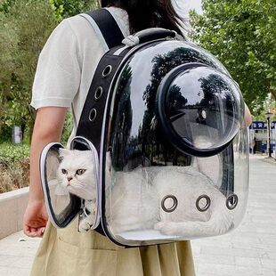 Cat Outing Bag New All-In-One Fully Transparent Backpack Pet Bag Pet Dog Bag Cat Bag Cat Cage