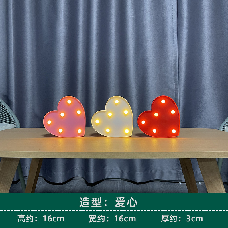 Luz de modelado led flamenco cactus arco iris luz decorativa dibujos animados linda estrella de cinco puntas amor luz de noche de Navidad