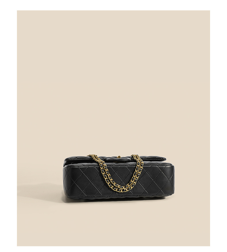Women's Quilted Chain Crossbody Bag Versatile Small Shoulder Bag_voghion.com