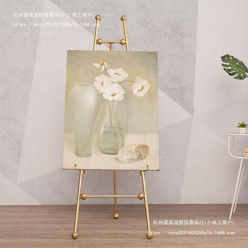 Картина маслом из кованого железа в европейском стиле, мольберт, рамка, напольная подставка, стеллаж для плакатов, держатель для фотографий, свадебный прием.