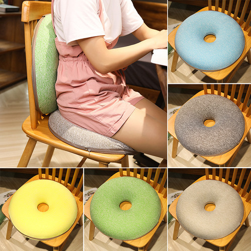 2F Round Memory Foam Seat Cushion for Chairs, Office Chair Pad, Home Use—Perfect for Prolonged Sitting or Even Floor Seating