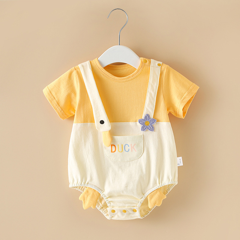 Nuevo mono de bebé de primavera y otoño de manga larga para hombres y mujeres, mameluco de salida para bebés