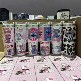 爆款30oz史迪仔系列不锈钢保温杯大容量便携车载汽车杯冰霸杯
