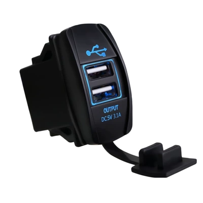 Car motorcycle car charger Other Car Modifications - blue-light