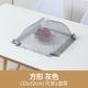 ●Summer dish cover 32x32cm gray embroidered edge●