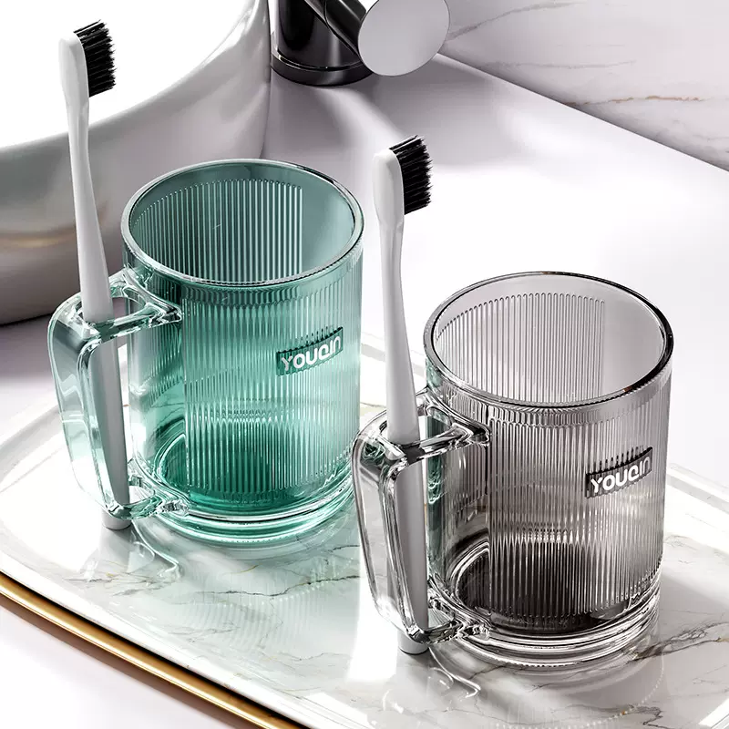 漱口杯可插刷牙高颜值防摔杯儿童情侣家用牙缸便携学生宿舍洗漱杯