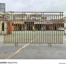 锌钢围栏厂区学校小区别墅围墙金属护栏河道路绿化铁艺方管栅栏栏