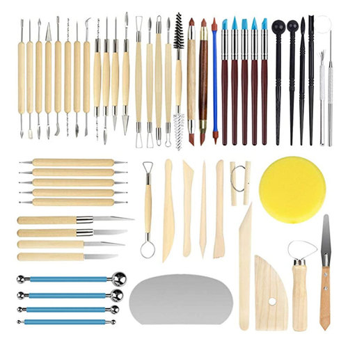 Manufacturer supplies FS3-13 5pcs stainless steel clay modeling tool pottery pottery art carving tool DIY