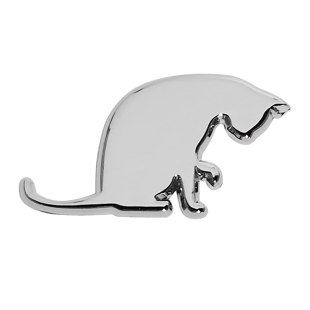 (2개) 1V 귀여운 고양이 애완 동물 자동차 스티커 금속 고양이 자동차 꼬리 라벨 사이드 라벨 창조적 인 3 차원 삼각형 창 스크래치 장식 스티커