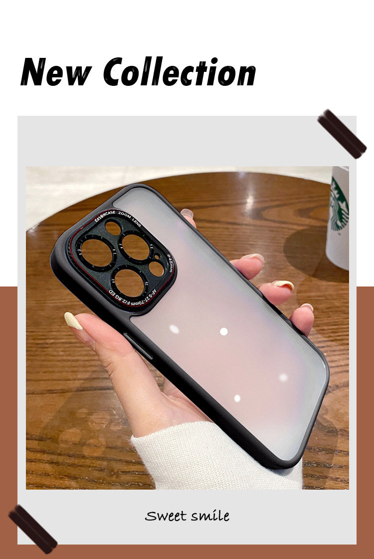 Ốp lưng điện thoại chống rơi TPU mờ cổ điển cho iPhone 14 Pro Max — Đen mờ retro máy ảnh, Máy ảnh Retro mờ màu tím đậm, Yuanfeng màu xanh mờ máy ảnh Retro, Máy ảnh Retro mờ từ tính đen chi tiết 3