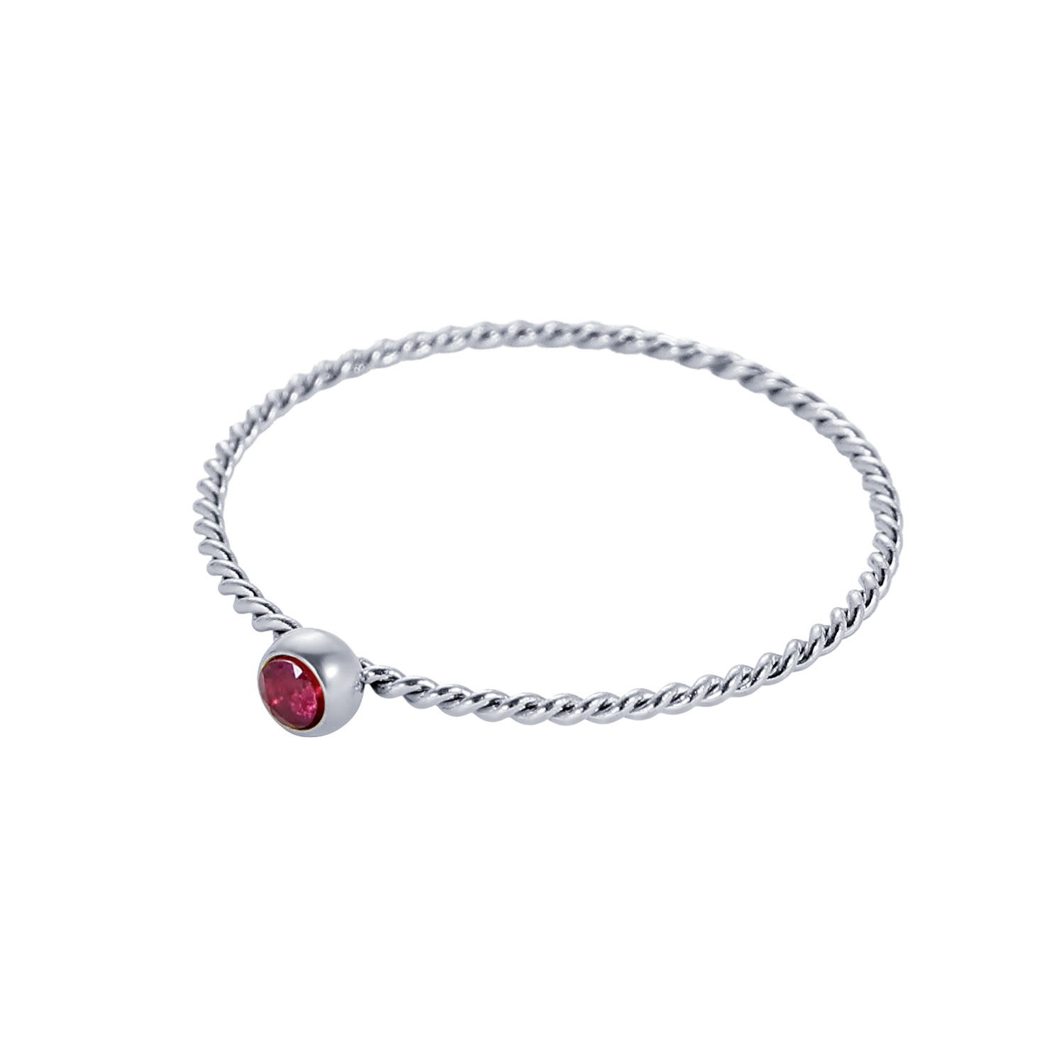 로즈 스틸 컬러 링