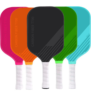 Cross-Border New Teflon T700 Carbon Fiber Cross-Border Cloth Texture Frosted Carbon Fiber Pickleball Racket Integrated Racket