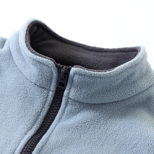 Children's polar fleece vests for autumn and winter, warm and thickened vests for boys and girls, wholesale middle-aged and older children's outer zipper shirts