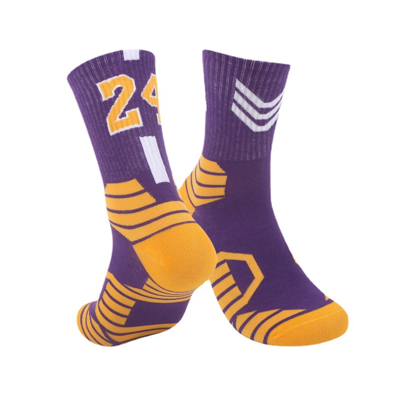 Men's sports solid color high tube socks