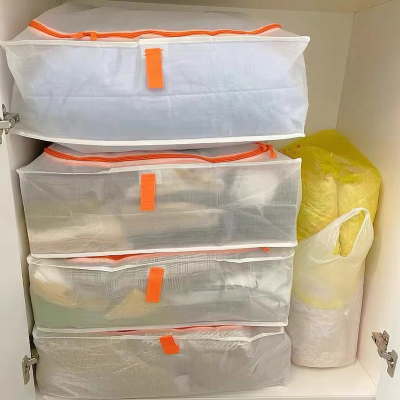 Quilt Storage Bag Ikea Parker Storage Bag Seasonal Clothing Storage Bag Quilt Organizer Bag Large Capacity Dustproof and Moisture-Proof Bag
