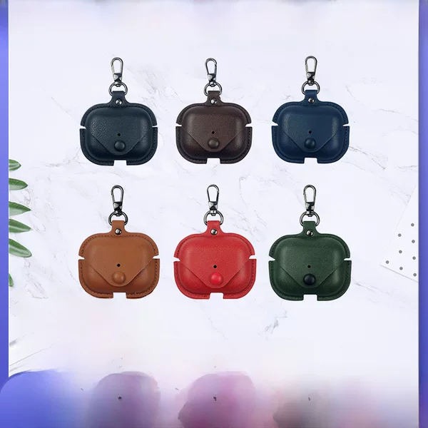 Cross-border Applicable Airpods 4 Protective Case airpodspro Headphone Case Apple Leather Protective Case Business Model