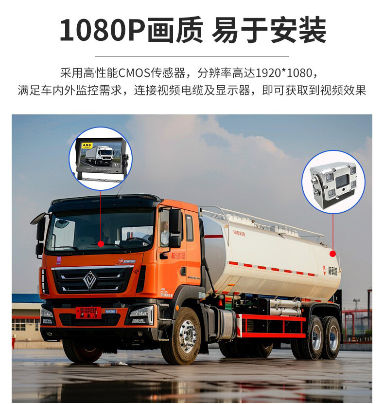 304 stainless steel explosion-proof waterproof dustproof HD infrared night vision wide angle full color IP68 car surveillance camera
