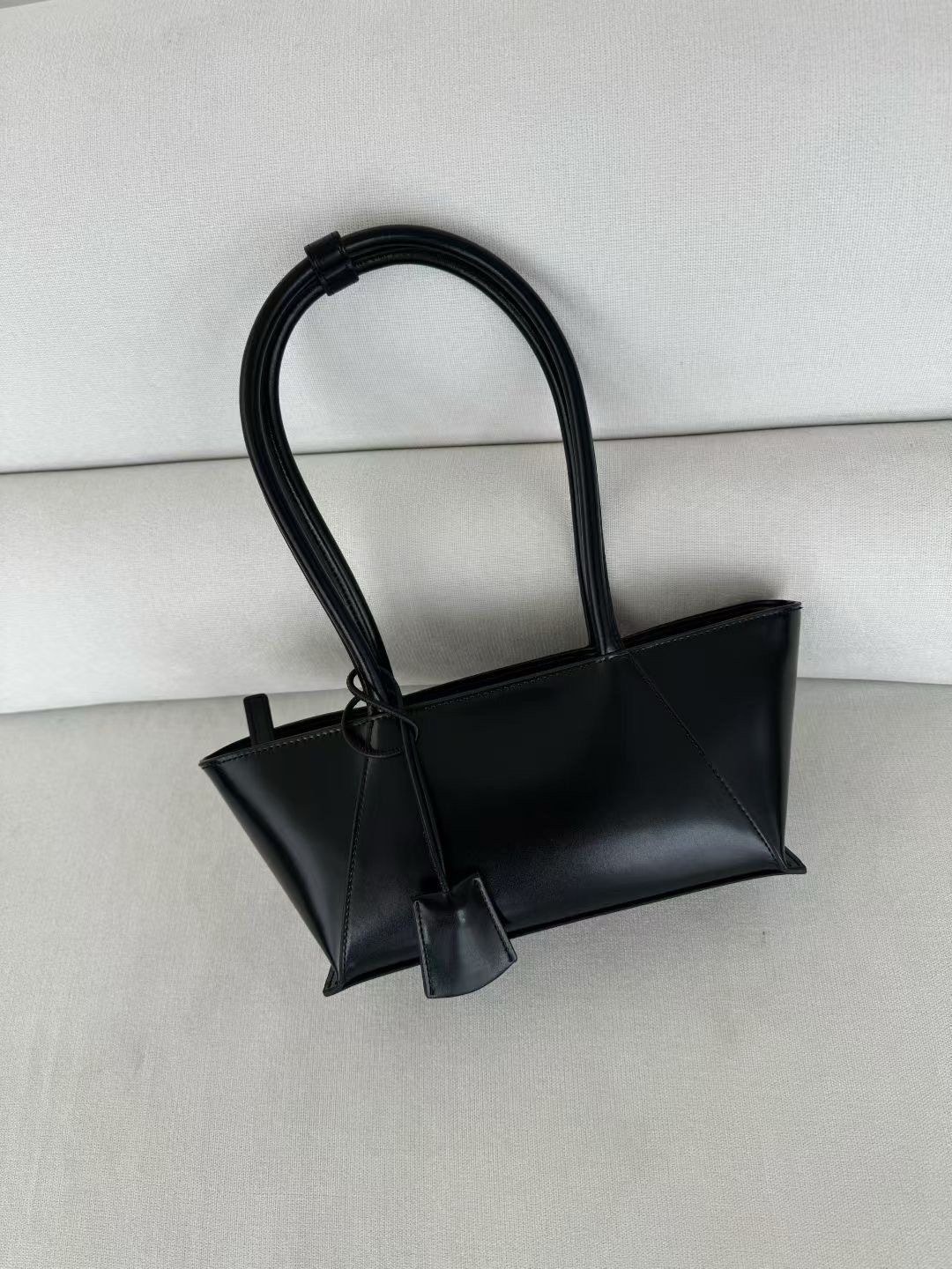 2025 Autumn/Winter New Genuine Leather Baguette Bag Elegant Wedding Clutch Simple Commuter Luxury Underarm Shoulder Bag - Thumbnail 6