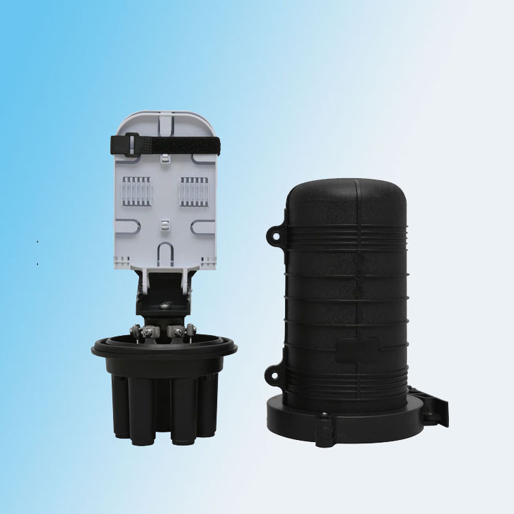 小微型帽式接头盒96芯 使用管廊下水道壁挂架空防水熔接头