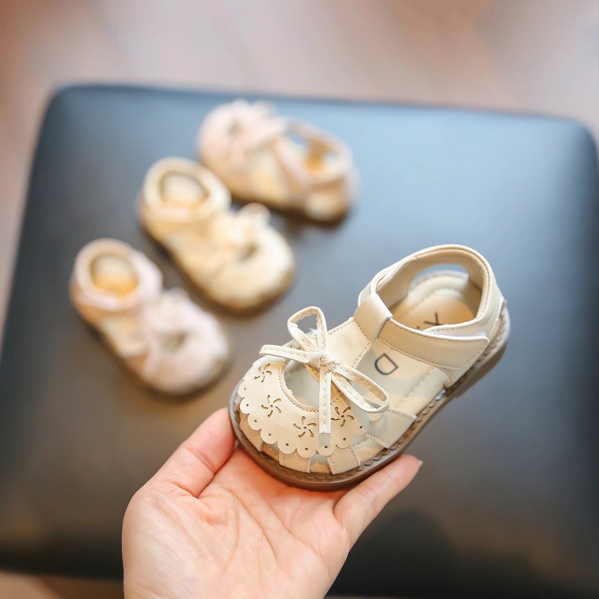 Baby's Summer New Sandals Soft-soled Girl's Princess Shoes All-match Baby's Breathable Toddler Shoes All-match Fashion