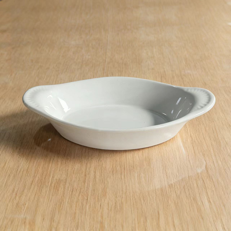 Juego de Vajilla de Cerámica de Porcelana, Esmaltado Blanco, Color Sólido, para Hotel, Restaurante y Hogar image 29
