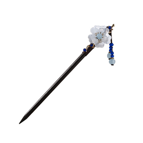 Ancient style hairpin with tassels, rocking wooden hairpin for women, imitation ebony wood decoration, hairpin, Hanfu accessories, ancient costume hairpin, hairpin