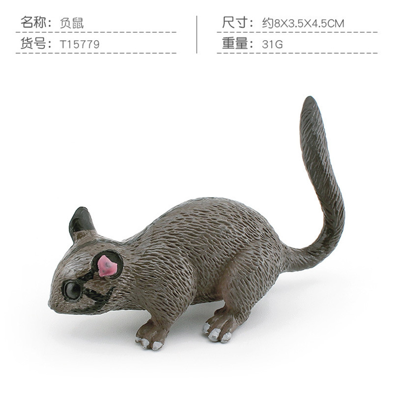 Transfronteriza simulación bosque animal zorro rojo canguro zorrillo zarigüeya hipopótamo Kara árbol oso modelo adornos estáticos