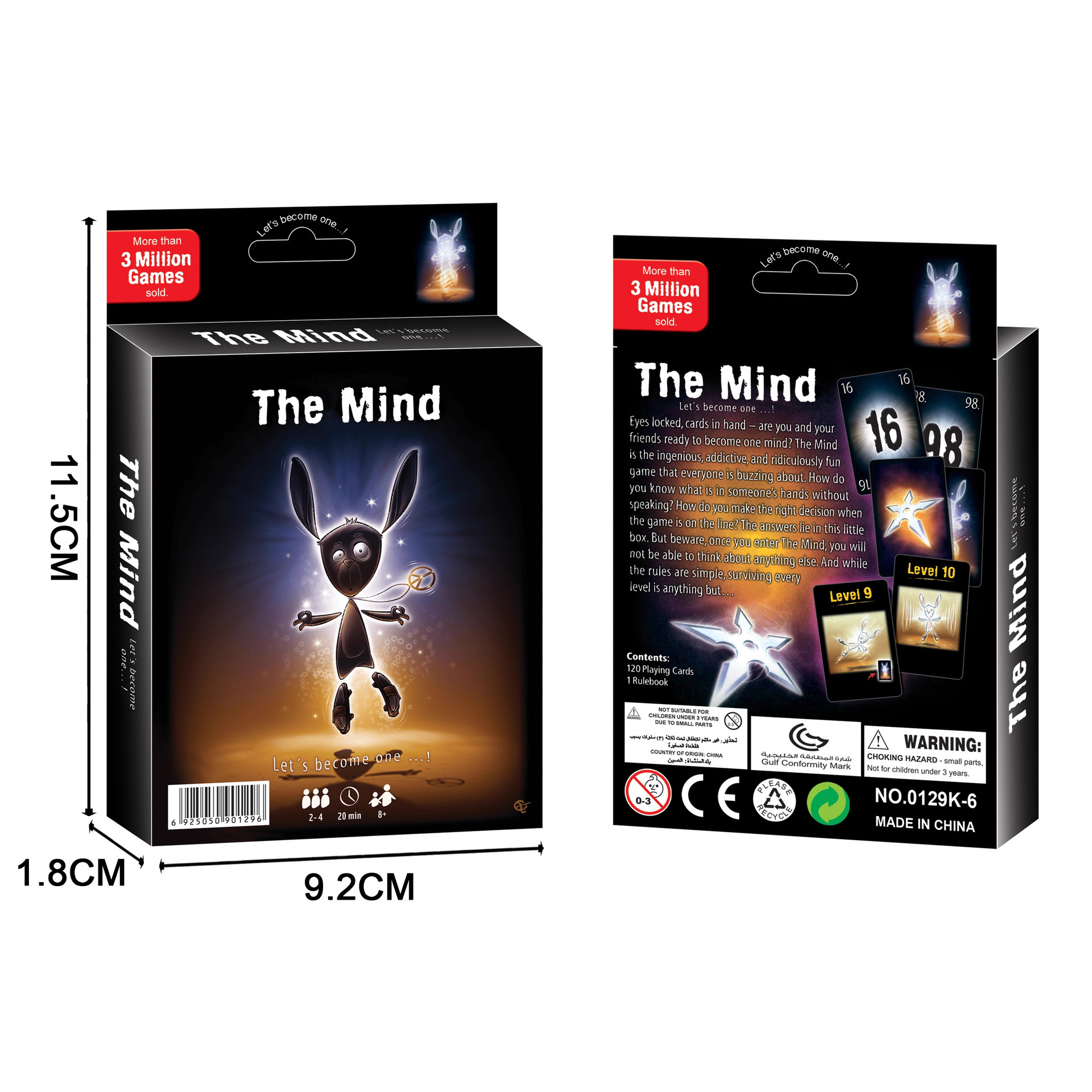 English Version of the Mind Mind Synchronization Sensing Mind Card Board Game Party Card Game