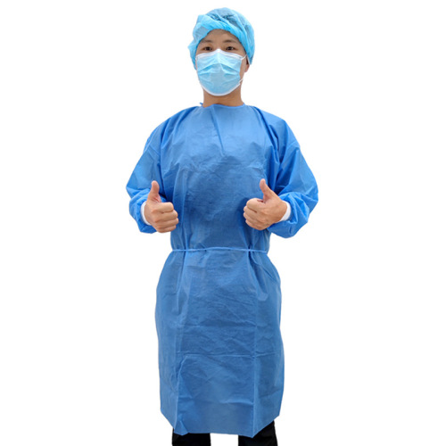 Disposable Non-woven Isolation Suit, Heavy-duty Workwear, Dust-proof, Reverse Wear, Embroidered Beauty Lab Protective Suit