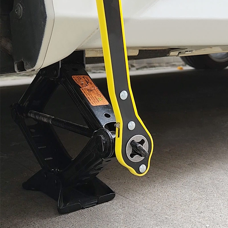 千斤顶省力扳手换胎立顶车载棘轮小汽车用轮胎工具套装配跨境批发