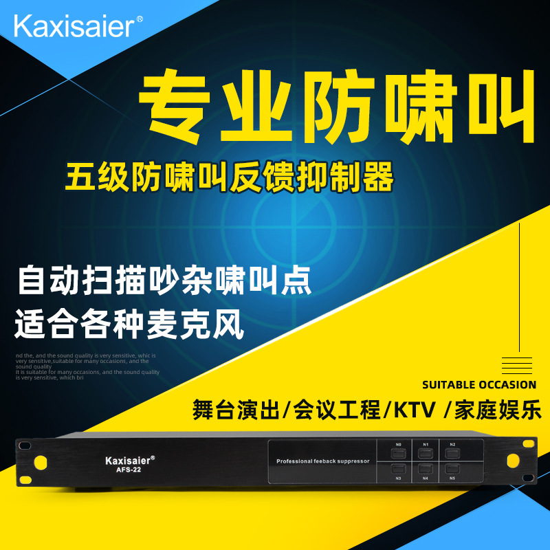 Kaxisaier AFS-22 Intelligent automatic feedback inhibitors Microphone stage meeting microphone