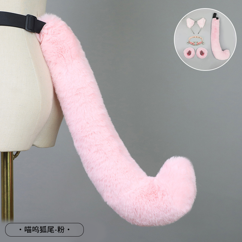 De una sola pieza hecha a mano de peluche Lolita diadema de oreja de gato KC accesorios para el cabello bestia oído tocado Fox oreja horquilla