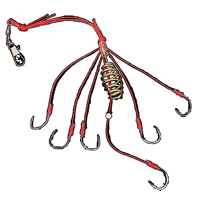 gancho de explosión fluorescente anti-colgante anti-enredamiento esni primavera gancho de pesca caña de mar cadena gancho de disco suministros de pesca