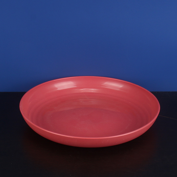 28cm disco 4 Unids paja de trigo placa de la torta placa de fruta resistente a la caída de la placa del hogar restaurante plato vajilla
