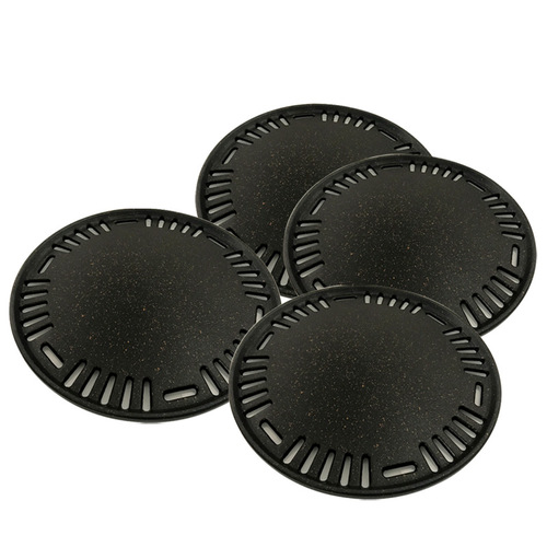 Korean charcoal grill grilled meat plate bright charcoal fire barbecue plate commercial barbecue plate grate round non-stick frying pan 330
